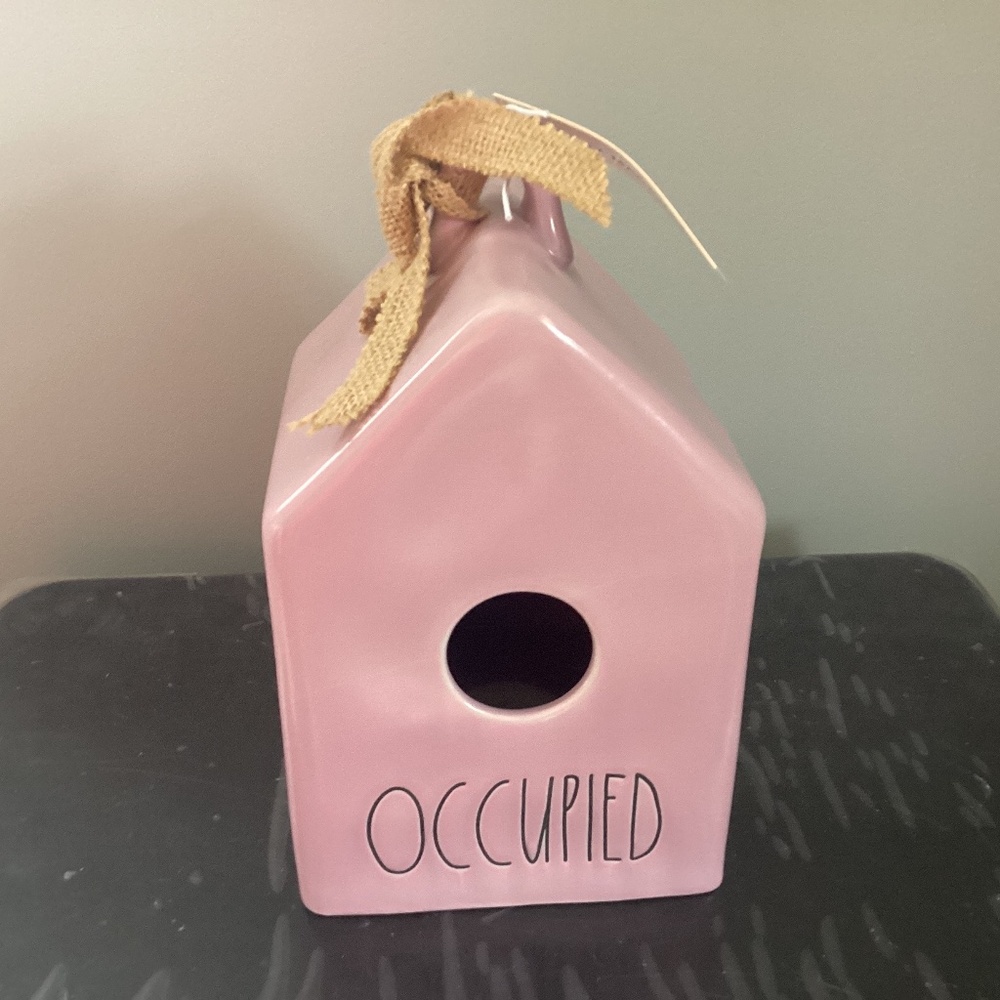 Rae Dunn occupied birdhouse
